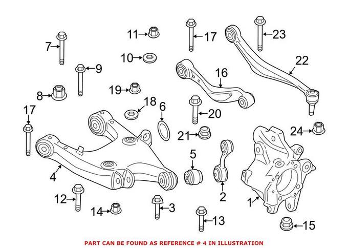 BMW Suspension Control Arm - Rear Passenger Right Lower 33326865898